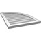 Ekena Millwork Quarter Round Top Right Surface Mount PVC Gable Vent w/ 2"W x 2"P Brickmould Sill Frame, 22"W x 30"H GVPQR22X3003SN - alternate 2